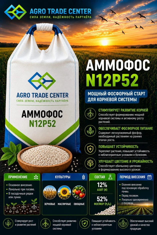 Аммофос 12-52 РФ, субсидируется #1
