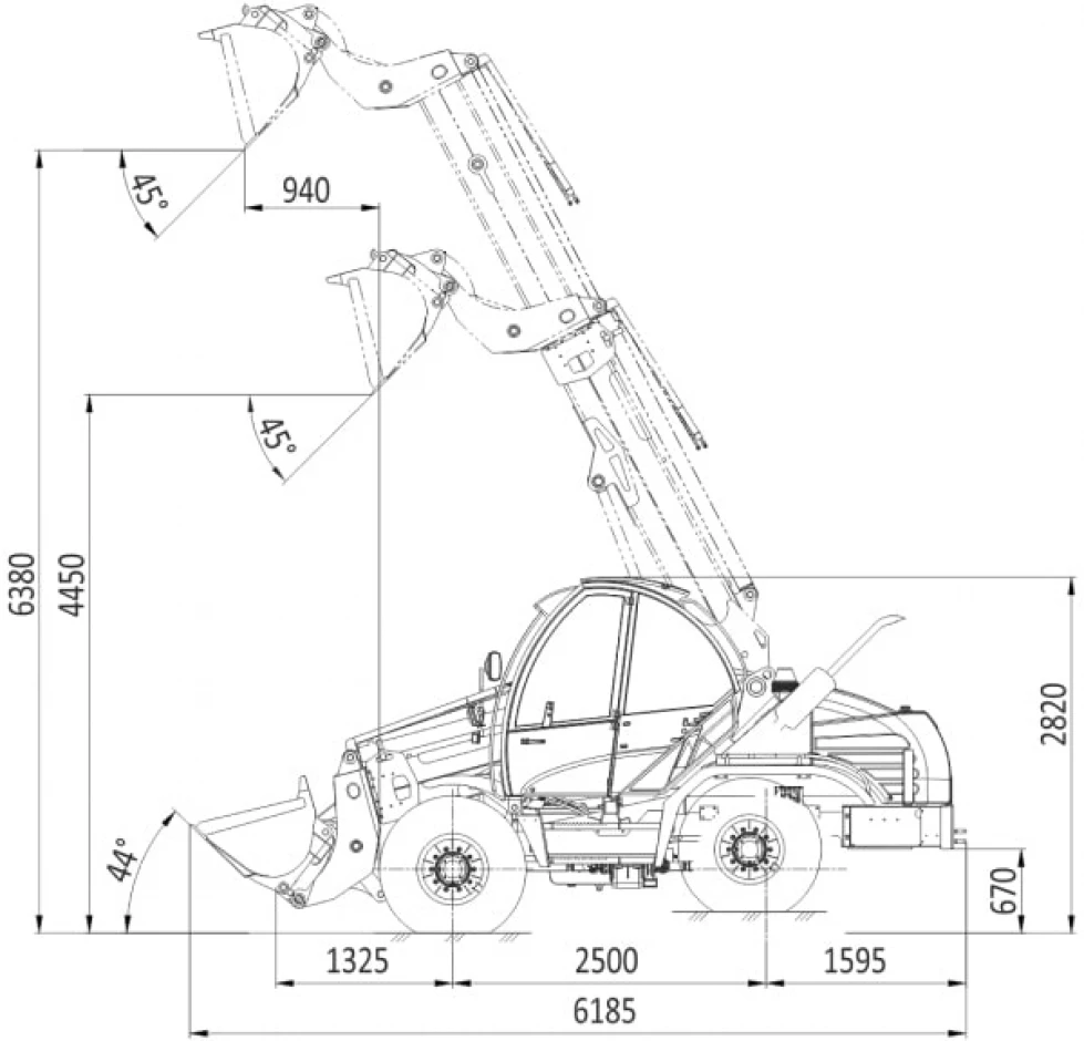 Universal loader with a telescopic boom. - 7 Universal loader with a telescopic boom. #7
