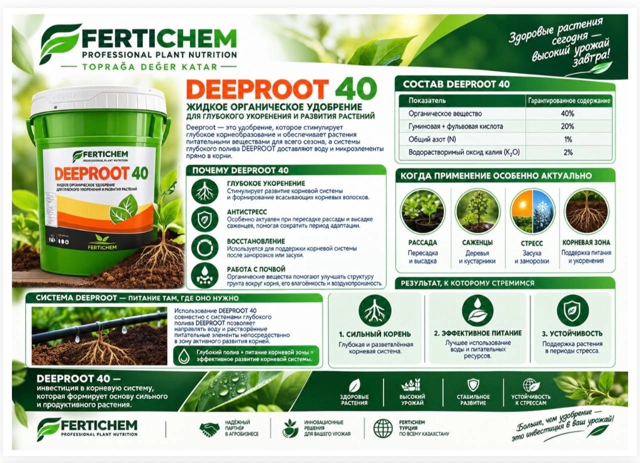 DEEPROOT 40 ЖИДКОЕ ОРГАНИЧЕСКОЕ УДОБРЕНИЕ #1