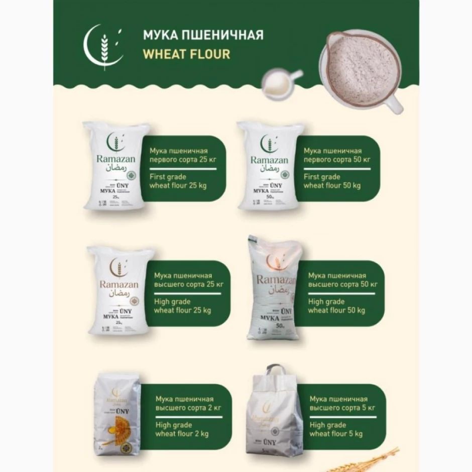 Мука пшеничная высший сорт, 1-сорт - 1 Мука пшеничная высший сорт, 1-сорт #1