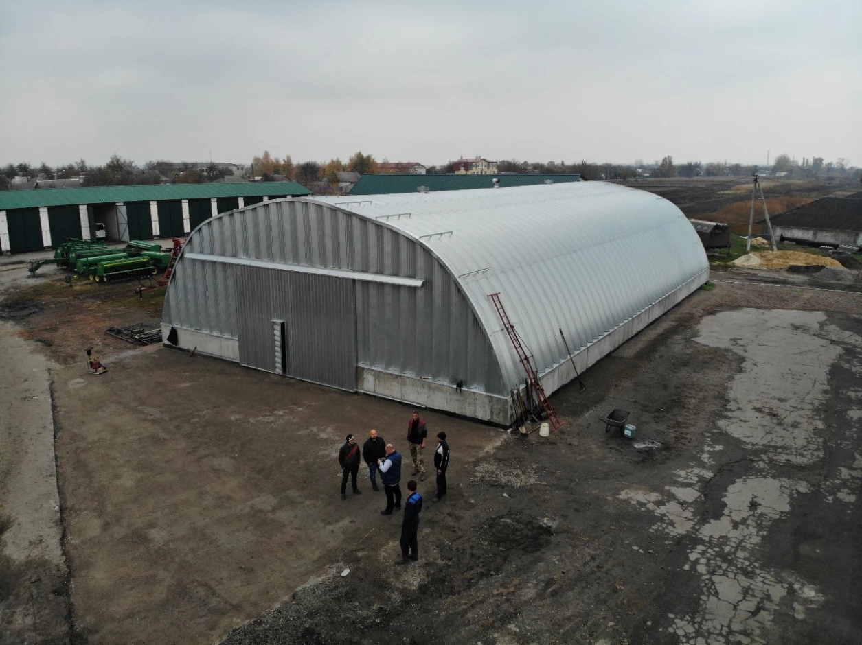 Зернохранилища стальные амбарного типа – Днепре, Украина. - 1 Зернохранилища стальные амбарного типа – Днепре, Украина. #1