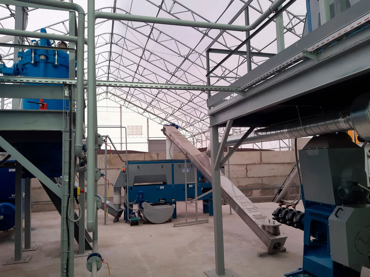 Sunflower processing line. #1