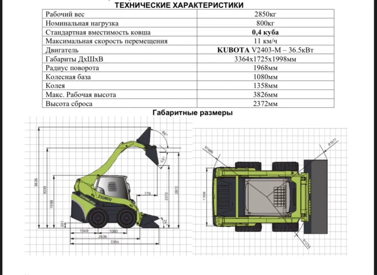 Услуги мини-погрузчика, минипогрузчик. Бопкат. Мини трактор #1