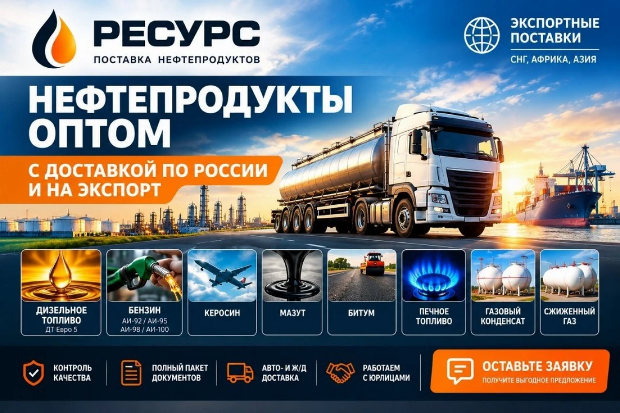 Нефтепродукты оптом с доставкой по Казахстану #1