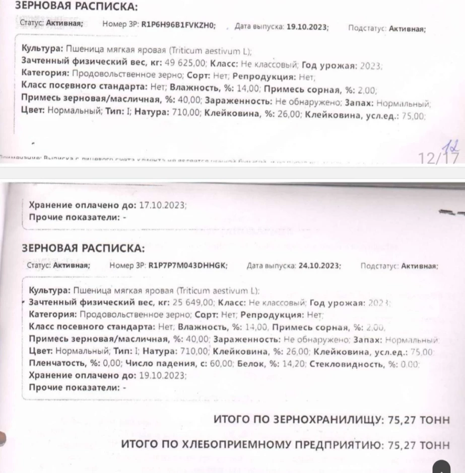 Пшеница 75 т по цене договоримся #1